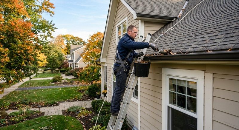 Clogged Gutter Clearing in Fredericksburg, VA