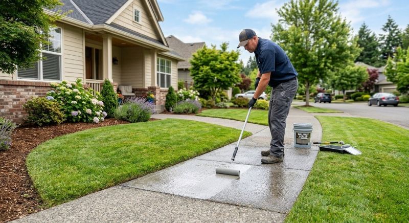 Concrete Walkway Sealing in Kansas City, KS