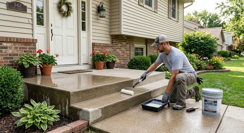 Stamped Concrete Sealing in Redmond, WA
