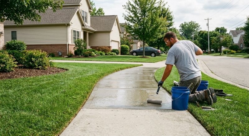 Stamped Concrete Sealing in Puyallup, WA